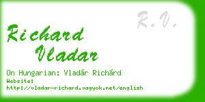 richard vladar business card
